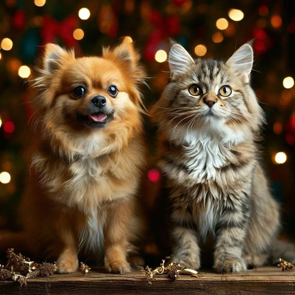 🎄Итак, что же делать в канун Нового года со своими пушистыми любимцами?🌲

✍️Позвольте представить 