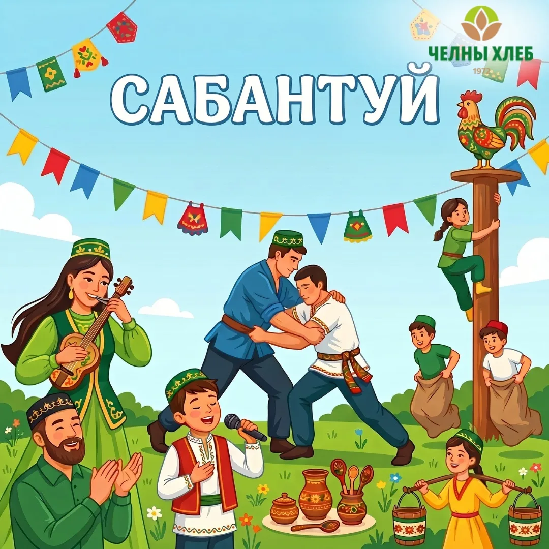 🌾 «Челны-Хлеб» поздравляет вас с праздником Сабантуй!

Пусть в каждом доме царят благополучие, дост