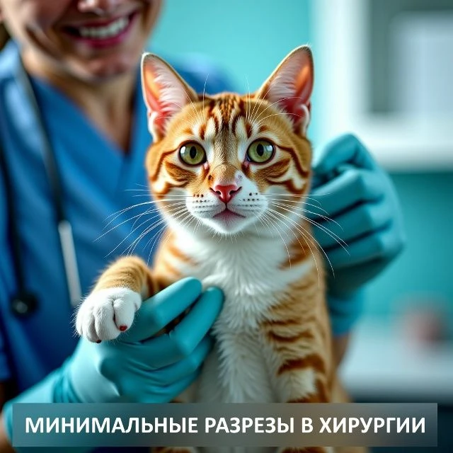 Хирургия в Ультравет!
Преимущества минимального разреза в ветеринарной хирургии кошек и собак.
Разме