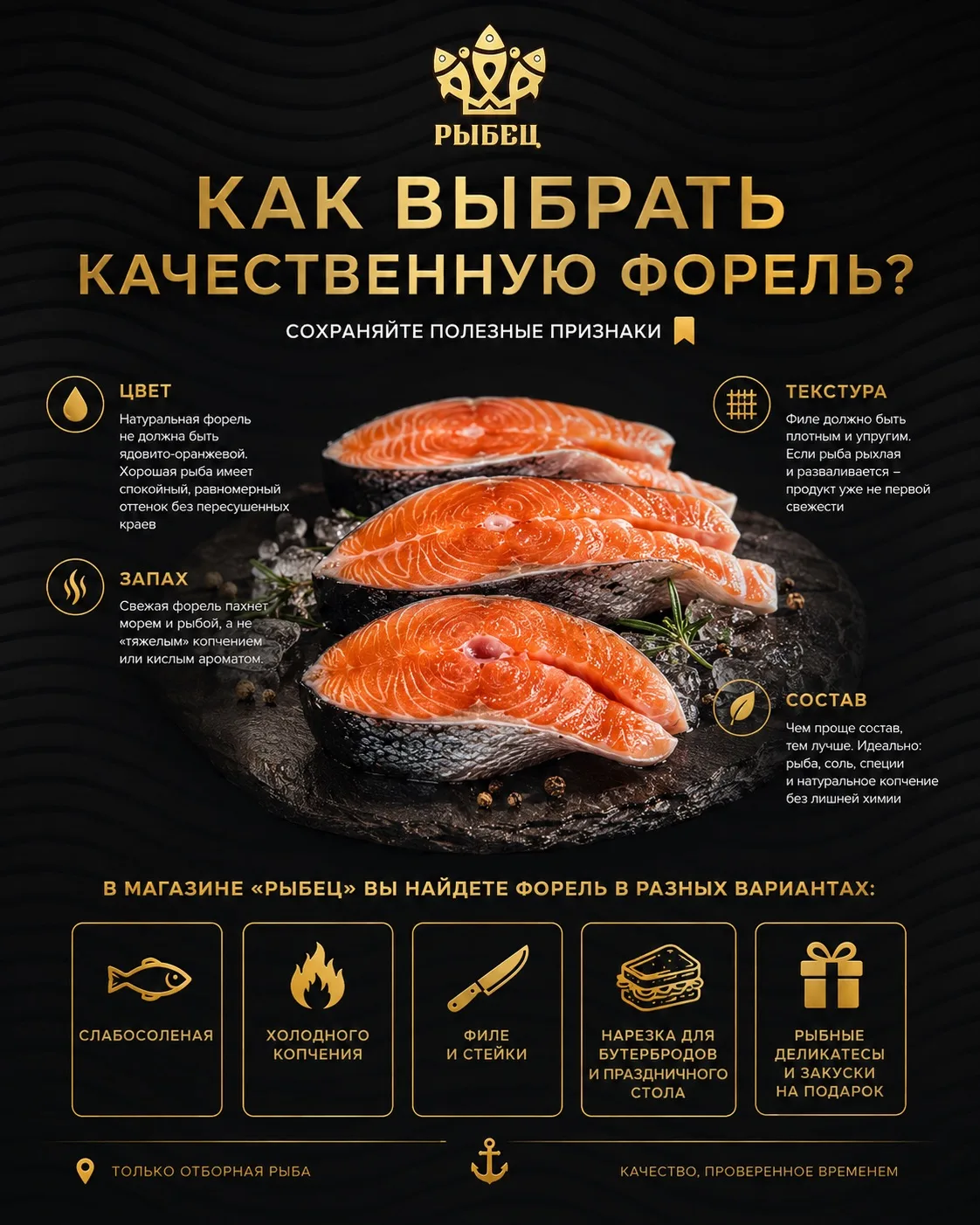 Форель — одна из самых популярных рыб, но далеко не вся форель на прилавке действительно качественна