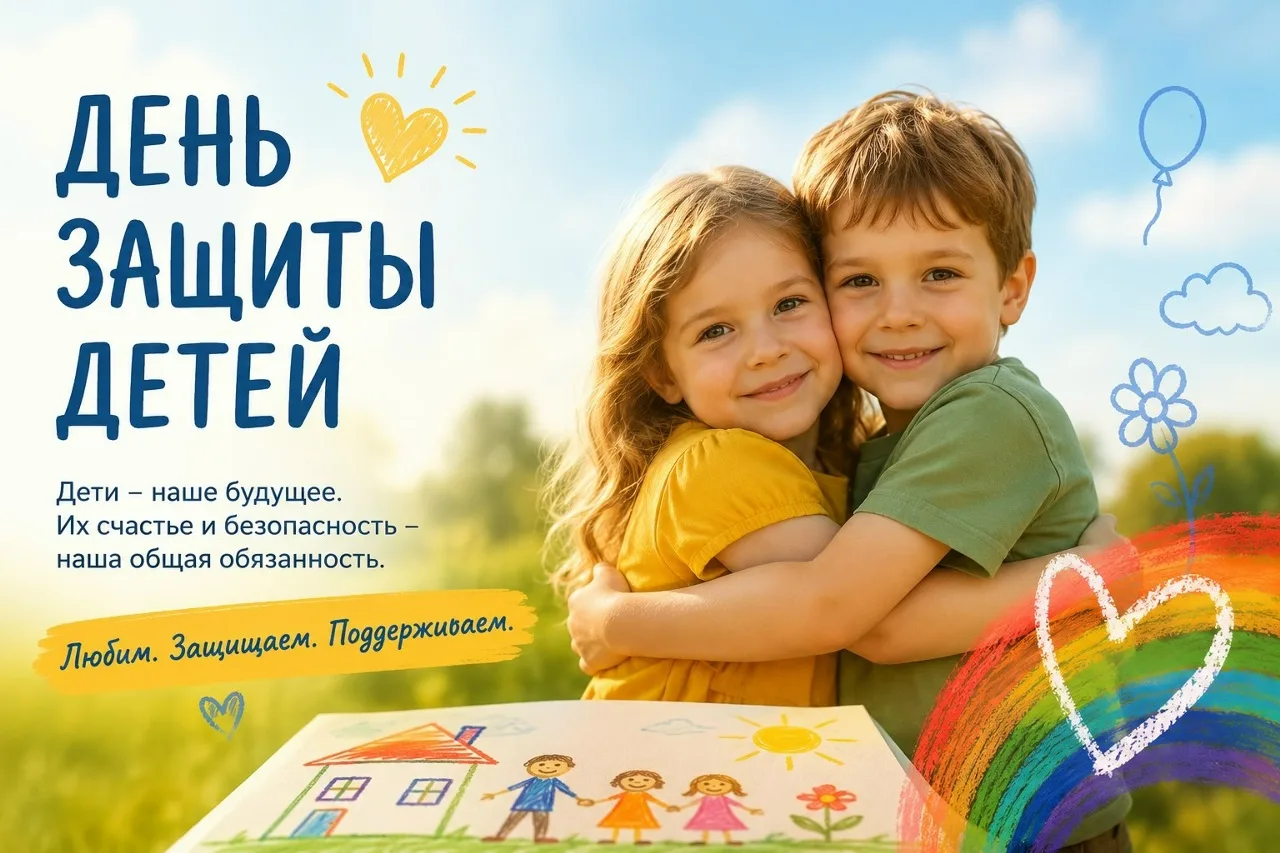 🌍✨ 1 июня — Международный день защиты детей!
Этот день напоминает нам о самом главном: детство — вр