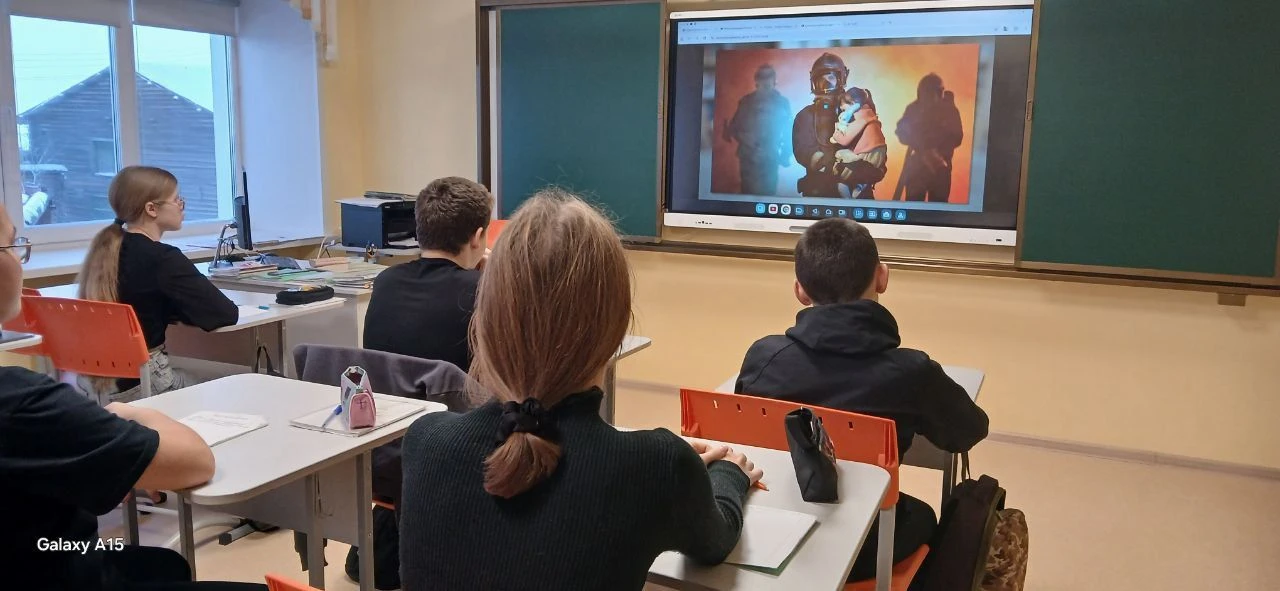 Сегодня прошло очередное занятие из цикла «Разговоры о важном»
 
Тема занятия — «Россия — страна поб