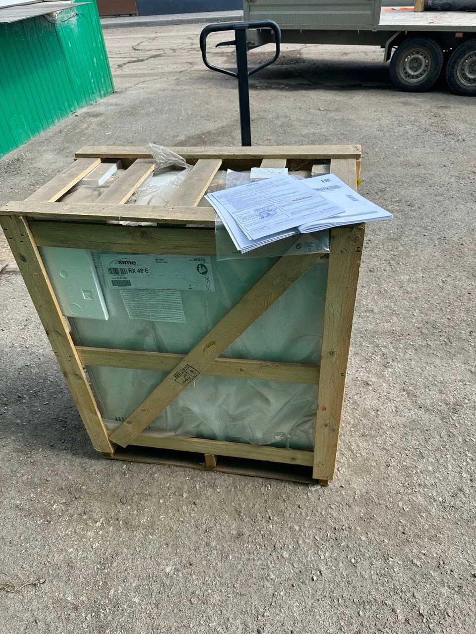 Отгрузка напольного газового котла SIME RX 48E. Большое количество настоящих Итальянских газовых кот