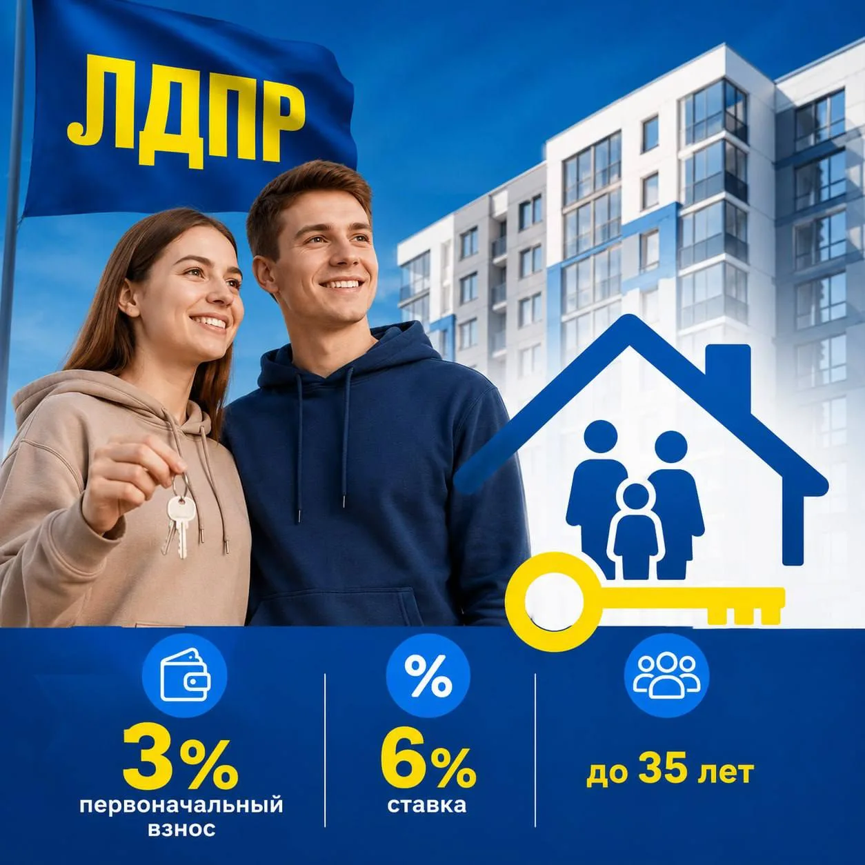 ЛДПР предлагает доступную ипотеку для молодежи

🏠 Вопрос доступного жилья сегодня волнует миллионы 