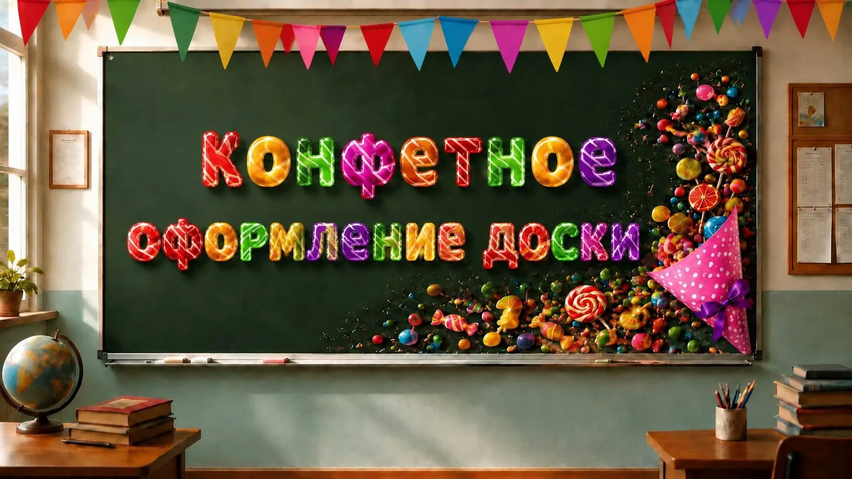 Сладкая суббота! 🍭 Ловите красивое оформление доски на 1 сентября в подарок! 💝

Такого нет ни у ко