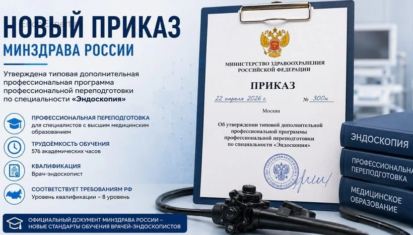 📢 Коллеги, друзья, пополнение раздела "Документы и приказы":
"Приказ Минздрава РФ от 22.04.2026 № 3