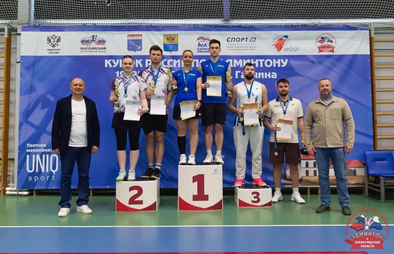 📍В г. Гатчина (Ленинградская область) завершился кубок России по бадминтону среди мужчин и женщин🏸