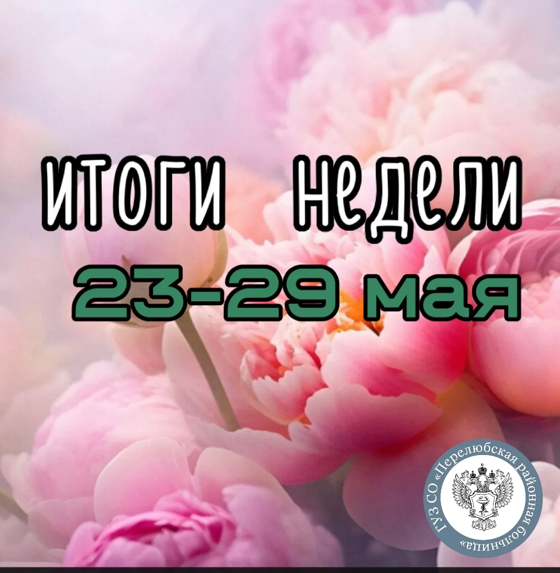 Перелюбская районная больница 
в цифрах

ИТОГИ НЕДЕЛИ 
23- 29 мая 2026 года.

📌Госпитализировано в 