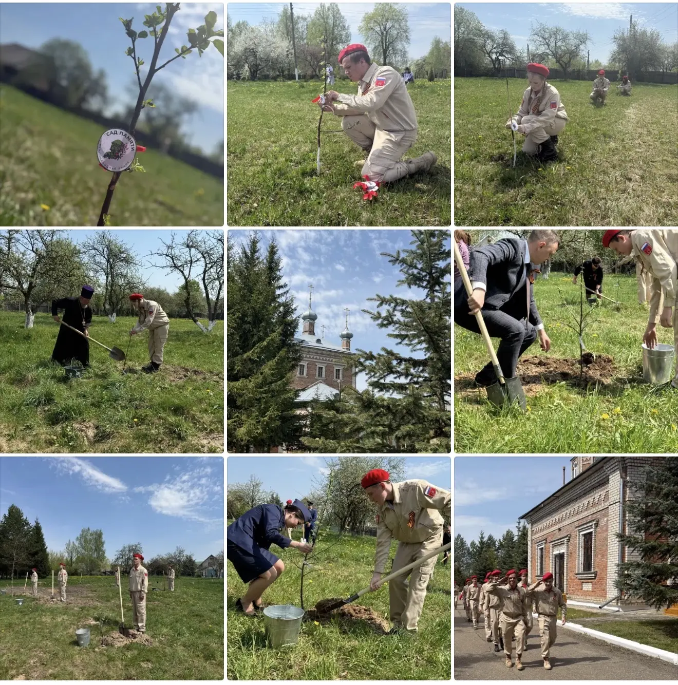 🌳 Сад Памяти: живая история поколений 🌳

В преддверии Дня Победы Сад Памяти у храма Благовещения П