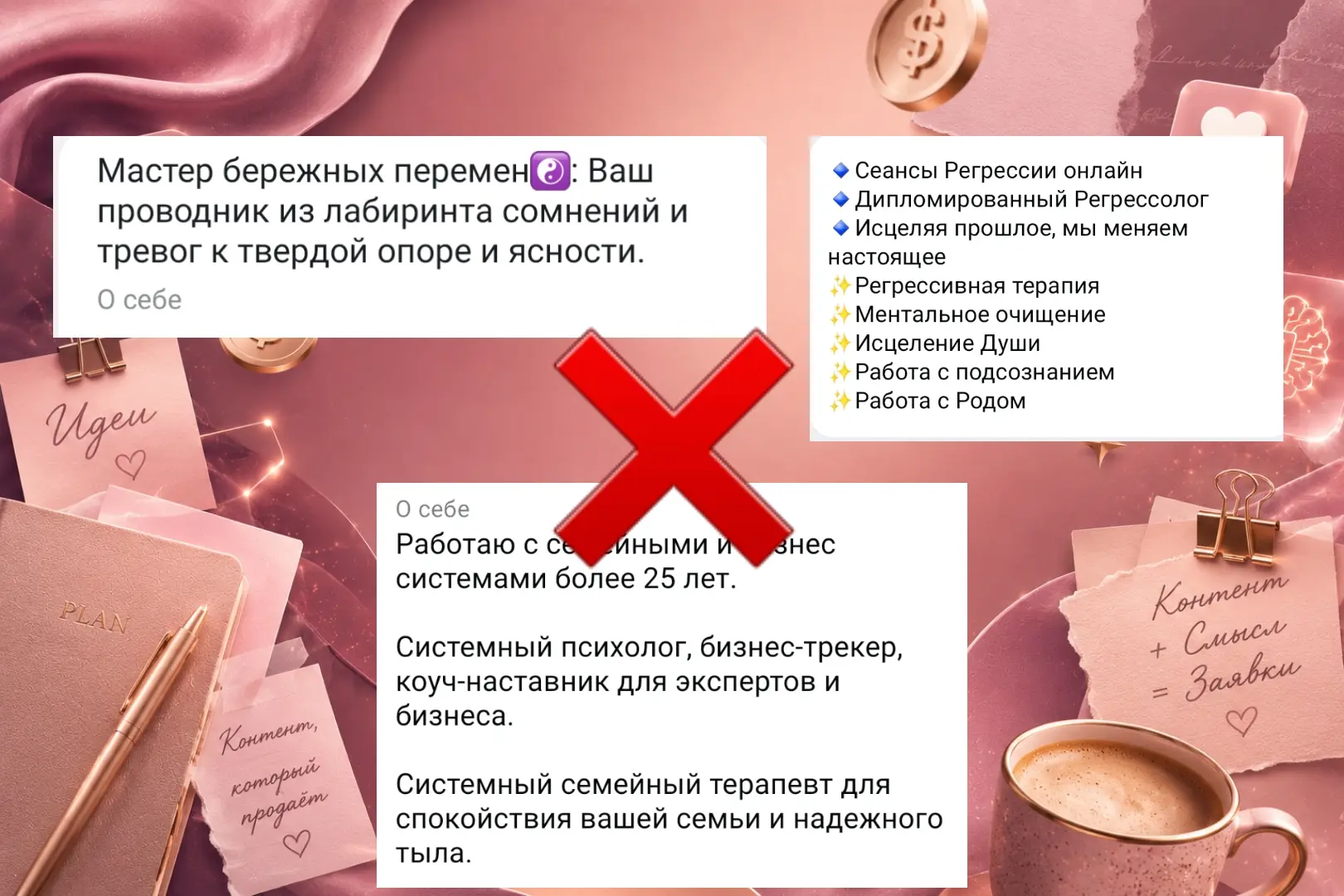 Это точно нельзя пропустить!Особенно психологам и эзотерикам. На картинке 👆только часть косяков, ко