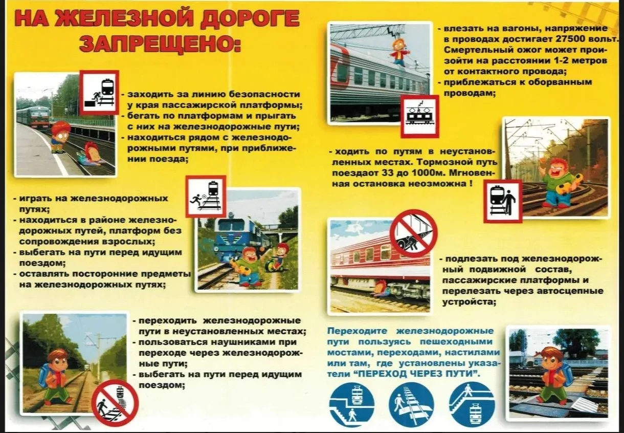 Железная дорога — зона повышенной опасности. Основные причины детского травматизма — беспечность, иг