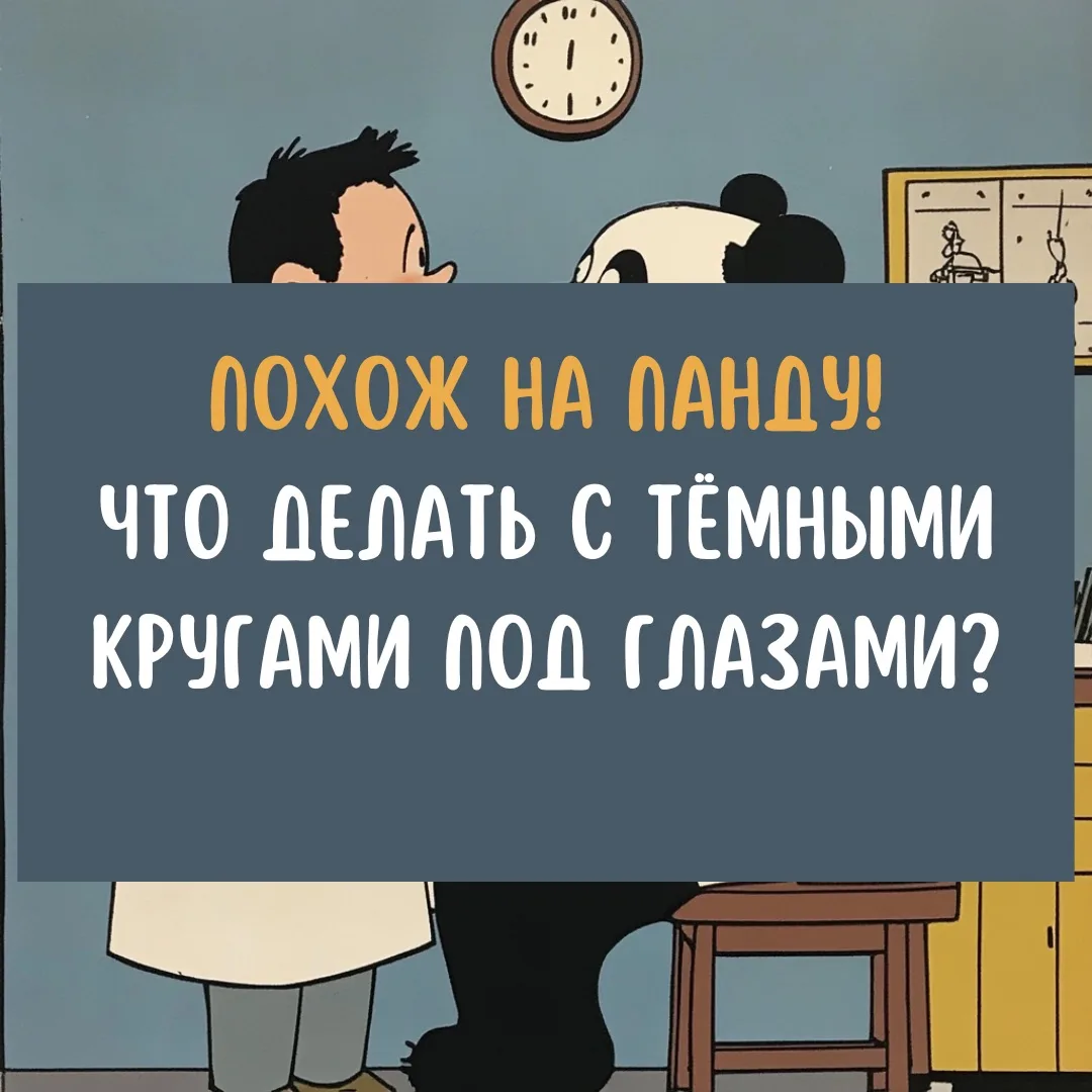 Похож на панду! Что делать с тёмными кругами под глазами?