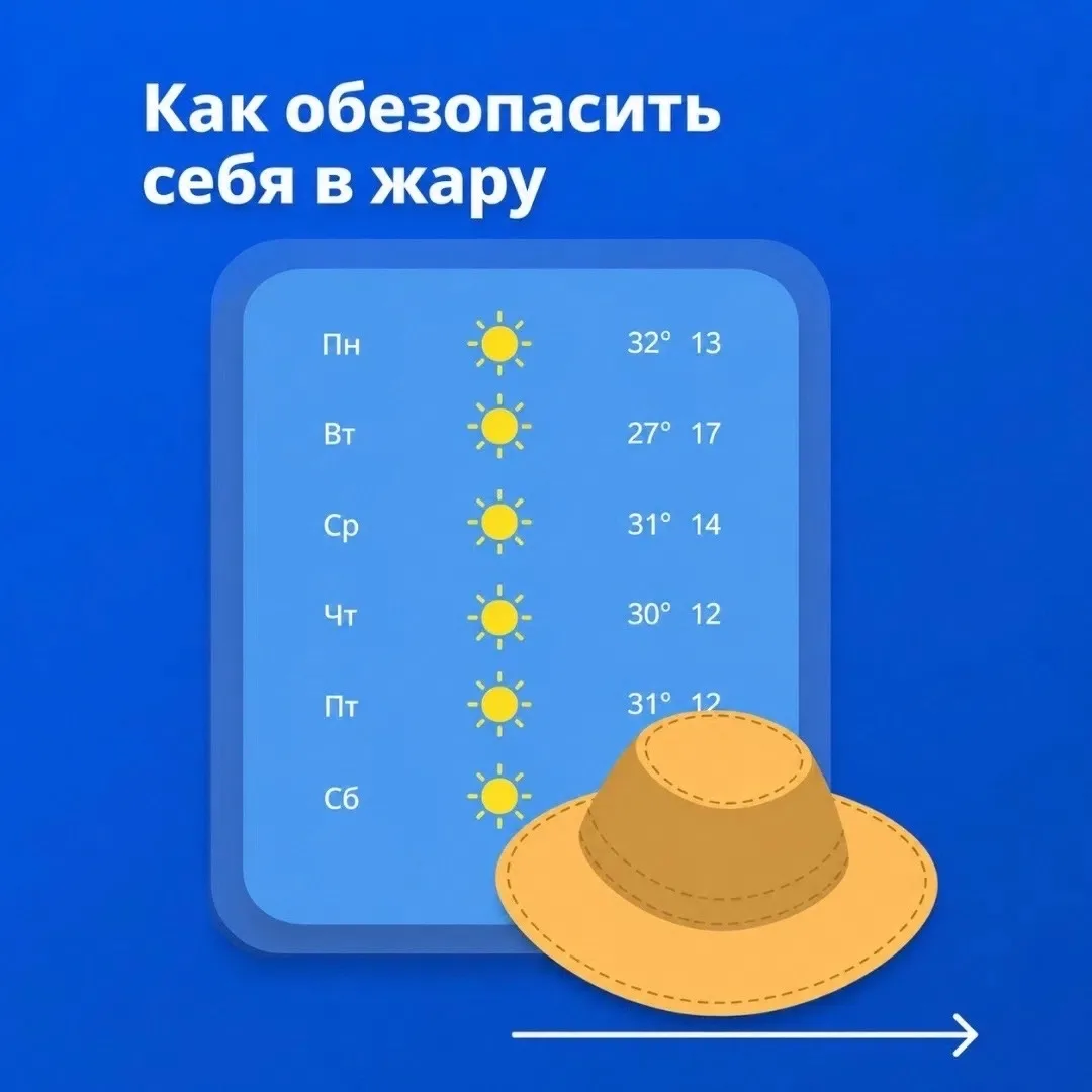 ☀ Тополиный пух, жара…

Главное — знать, как обезопасить себя в летний зной. В карточках рассказывае