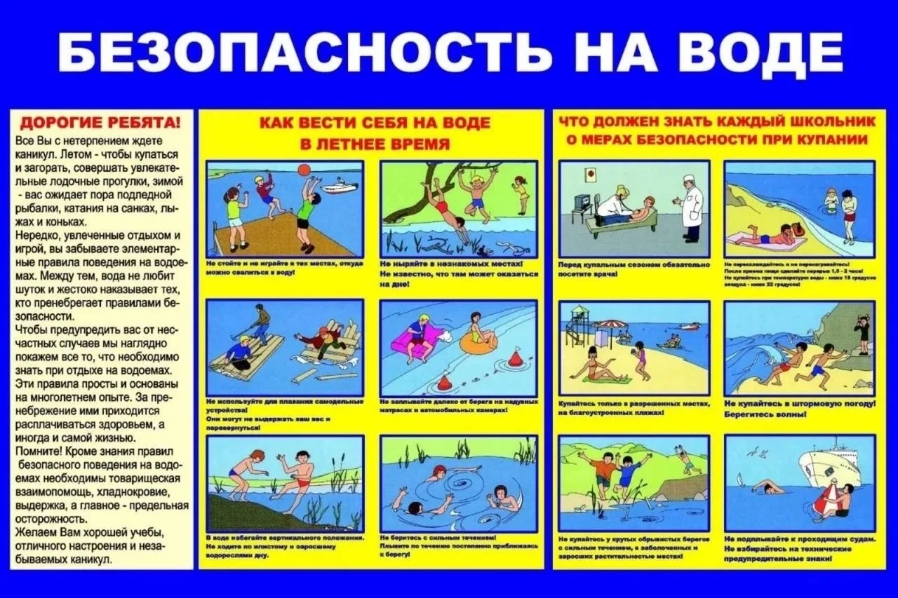 ‼БЕЗОПАСНОСТЬ НА ВОДЕ 
 
📢Предлагаем памятку «Безопасность на водоёмах в летний период. Основные пр