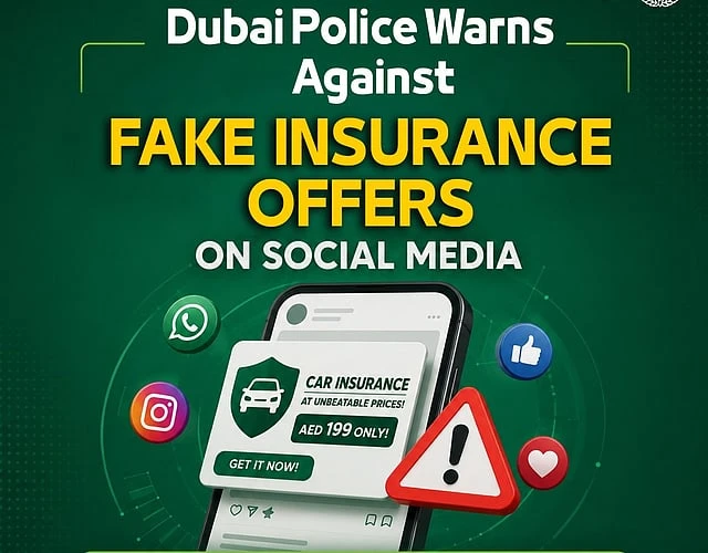 🚨 Полиция Дубая предупредила о мошенниках с фейковыми страховками

📍Dubai Police сообщила о росте 