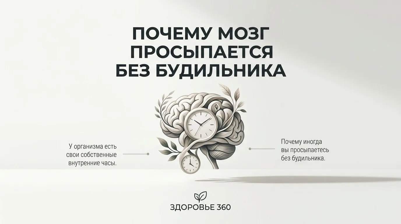 ПОЧЕМУ МОЗГ ПРОСЫПАЕТСЯ БЕЗ БУДИЛЬНИКА ⏰🧠Бывало такое?
Открываете глаза, смотрите на часы — до звон
