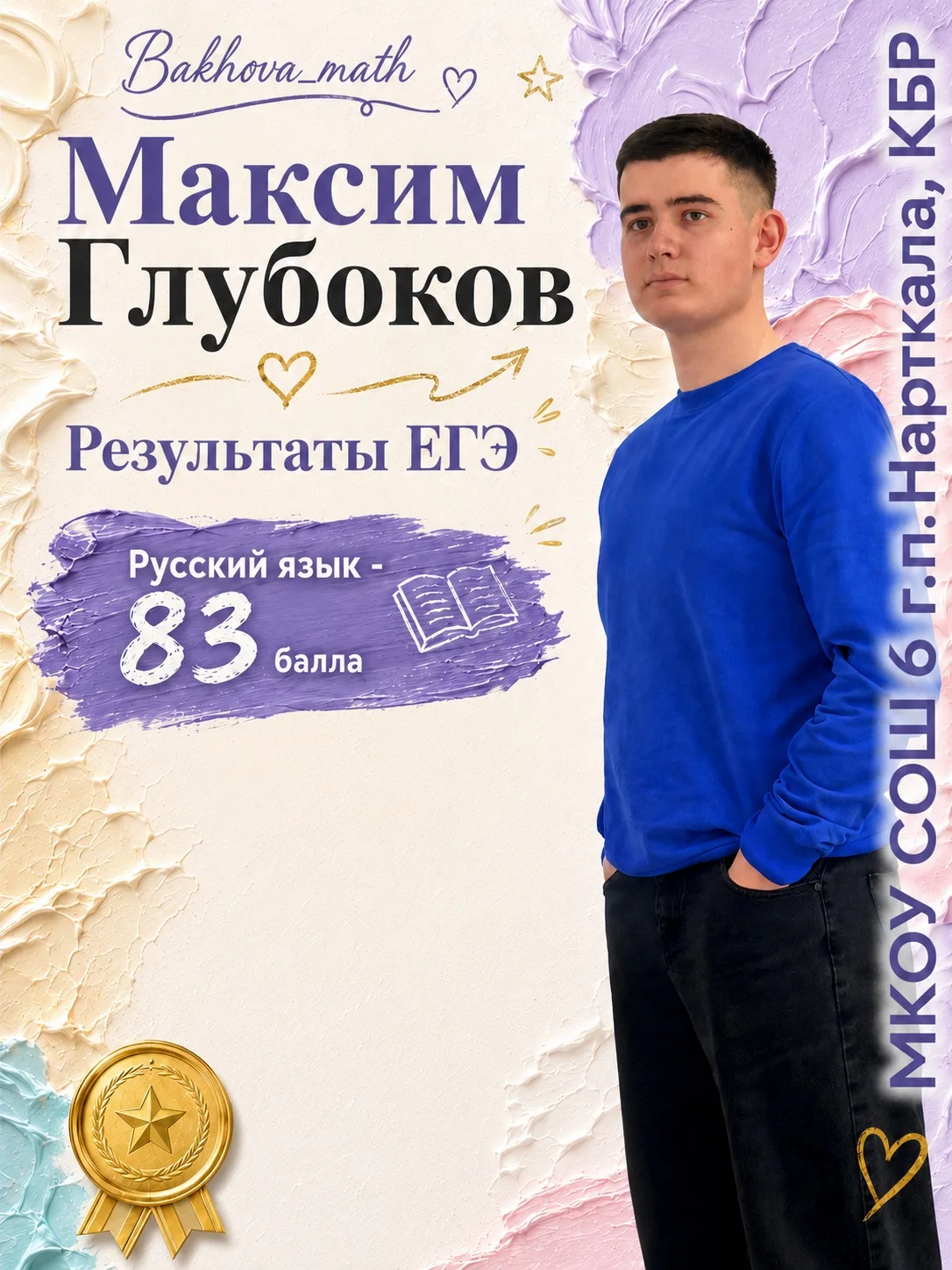 Максим - великолепный результат. Мы в тебе и не сомневались