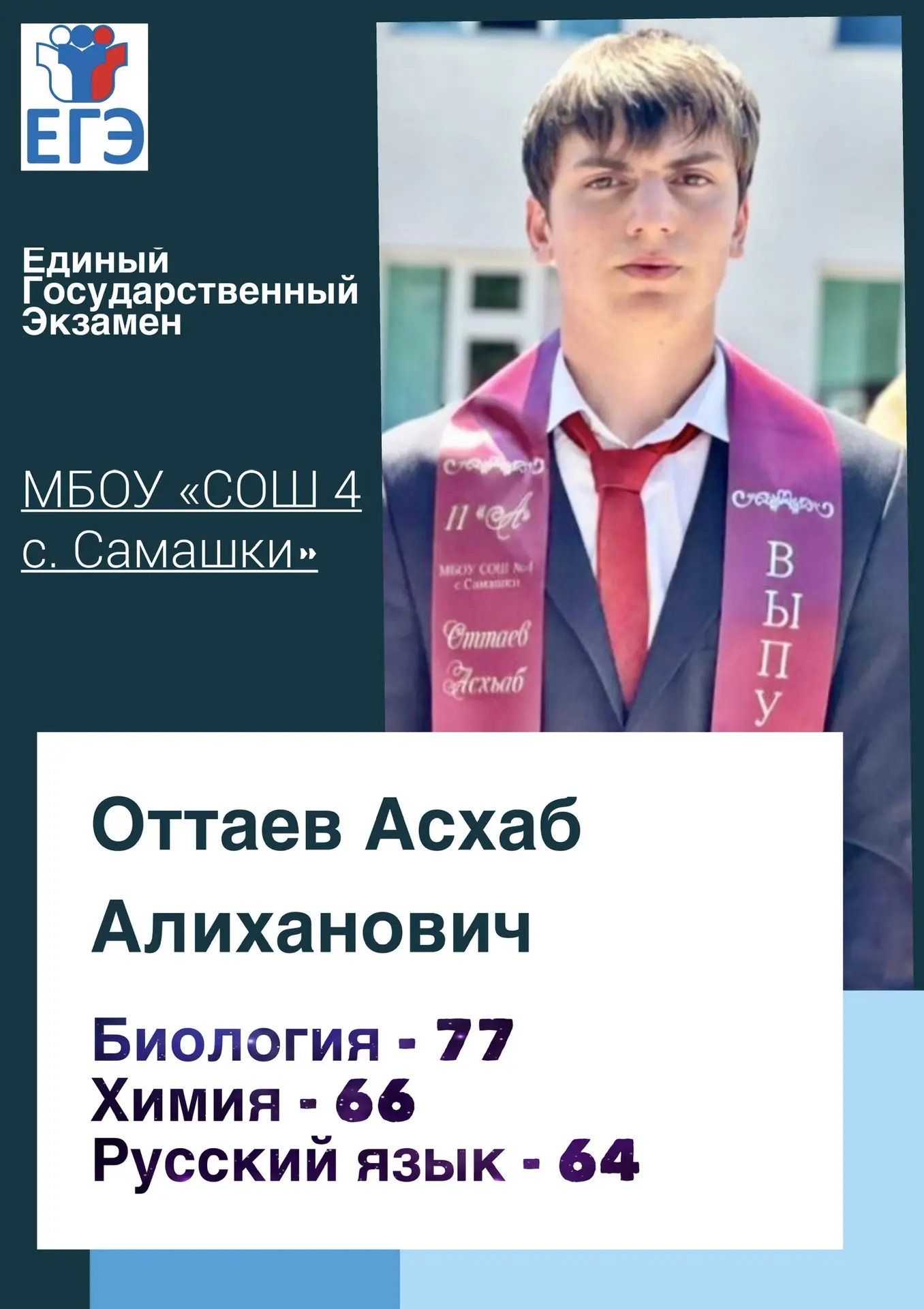 Гордость МБОУ «СОШ №4 с. Самашки» 

🌟Экзаменационный марафон позади! Это были месяцы напряженной ра