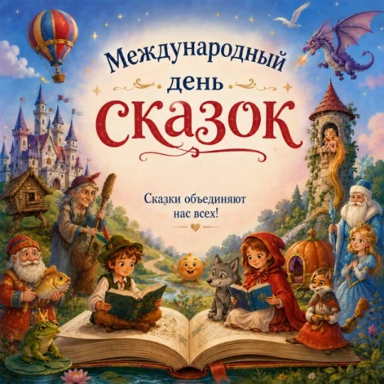 📖✨ 7 июня - Международный день сказок ✨📖

Сказки сопровождают нас с самого детства, открывая двери