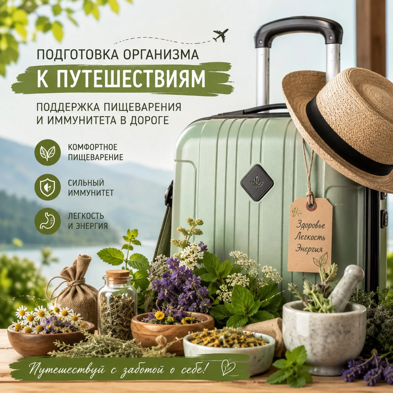 🌍 ПУТЕШЕСТВИЕ БЕЗ ЛИШНЕГО ДИСКОМФОРТА

Смена климата, воды, режима питания и часовых поясов — привы