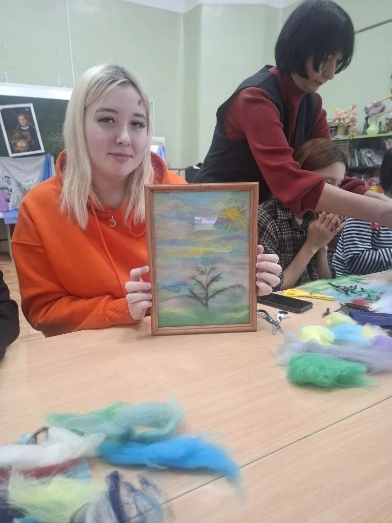 Мастер - класс "Шерстяная акварель"
#ДшиЯзыково
#ПушкинскаяКарта
#ШерстянаяАкварель
#филиалГБПОУБузд