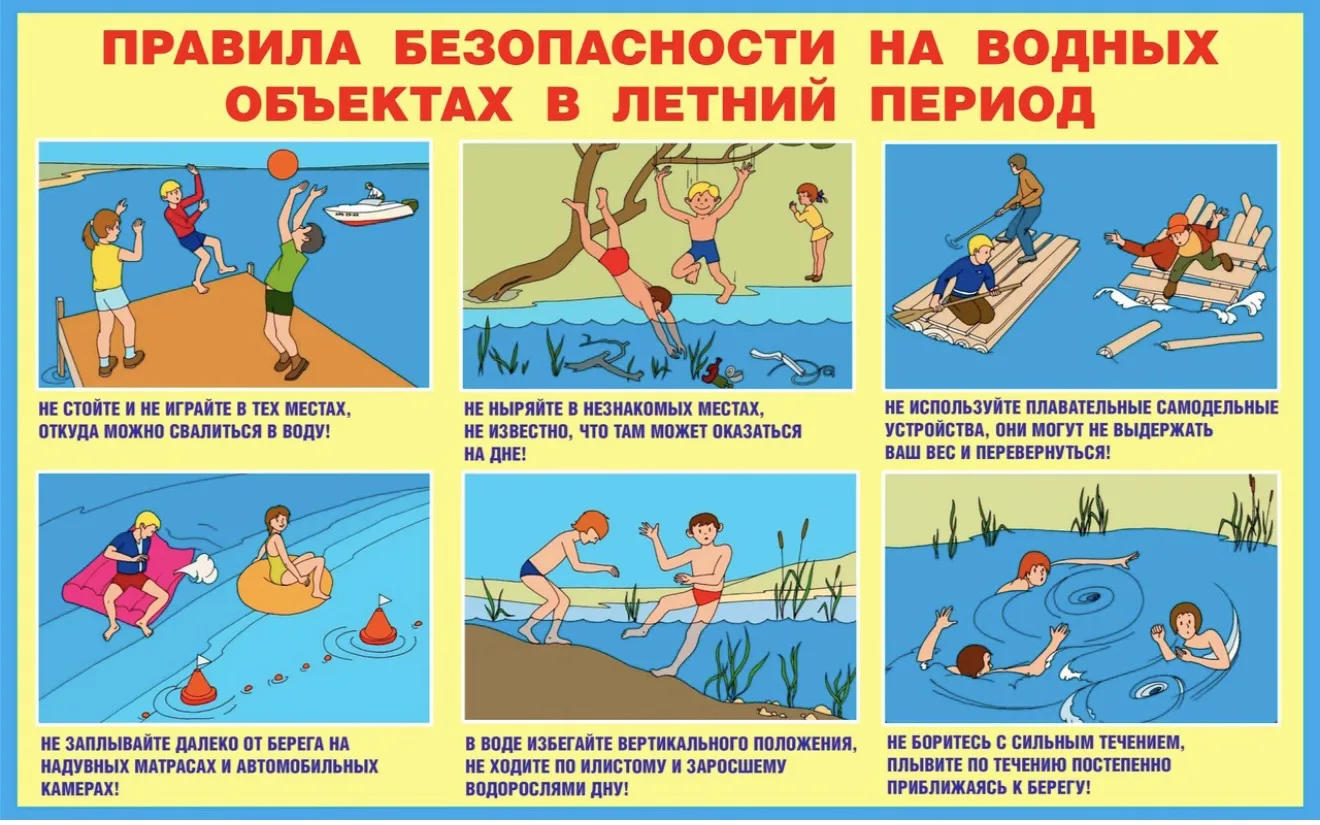 🌅 Правила безопасного поведения на воде в летние каникулы 🌅
Лето – это время активного отдыха и ве