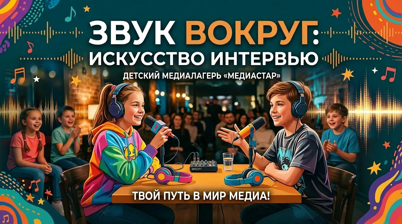 🎙️ День 7. Звук вокруг: искусство интервью.

Сегодня наш лагерь «МедиаСтар» погрузился в магию живо