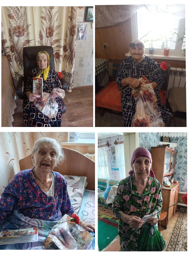 Накануне Дня Победы специалист администрации Волынщинского сельсовета Анна Жукова и сотрудник Хованщ