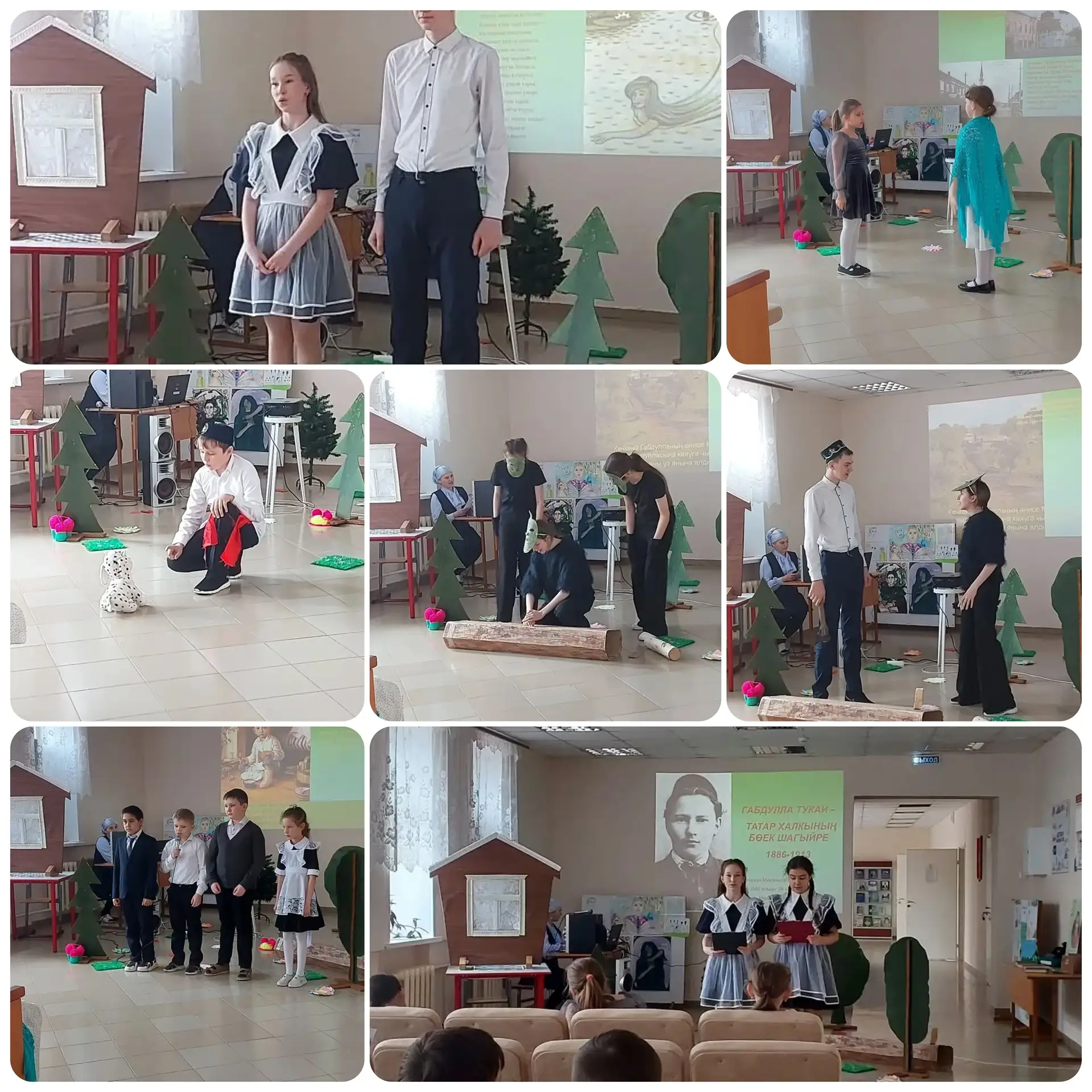 25 нче апрель көнне мәктәптә   
Г. Тукай  безнең күңелдә" исемендәге чара үткәрелде.
Тукай! Ул калды