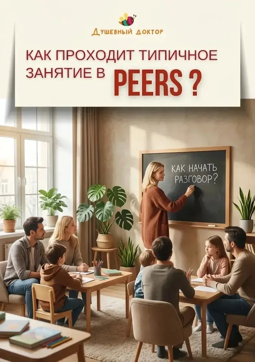Типичное занятие в PEERS обычно очень структурировано и предсказуемо — это одна из причин, почему мн