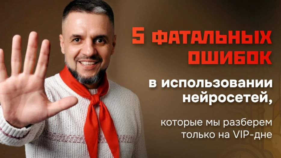 ⚡️ 5 ошибок в работе с нейросетями – посчитайте сколько из них вы совершили

Большинство людей, кото