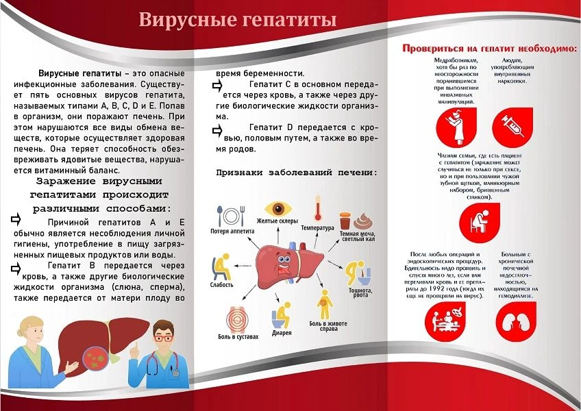 Защити себя и своих близких от парентеральных вирусных гепатитов
Вирусные гепатиты — это группа инфе