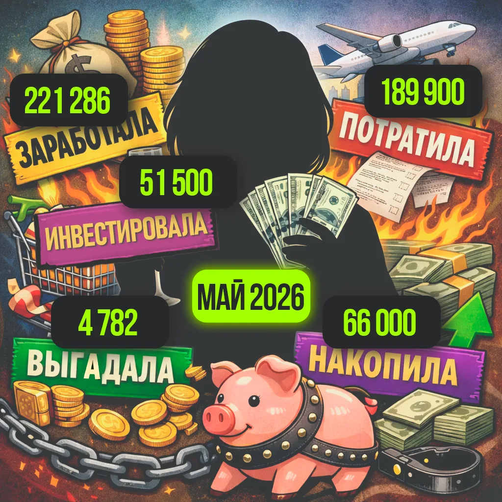 Май закончился. Пора на финансовый стриптиз 😉

Этот месяц я опять прожила с ощущением, что у меня в