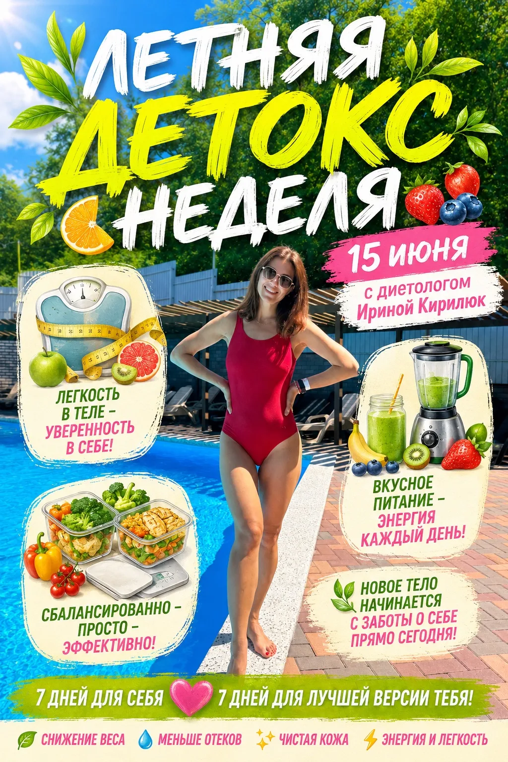Летний детокс: что на самом деле происходит с организмом и почему такая программа помогает чувствова