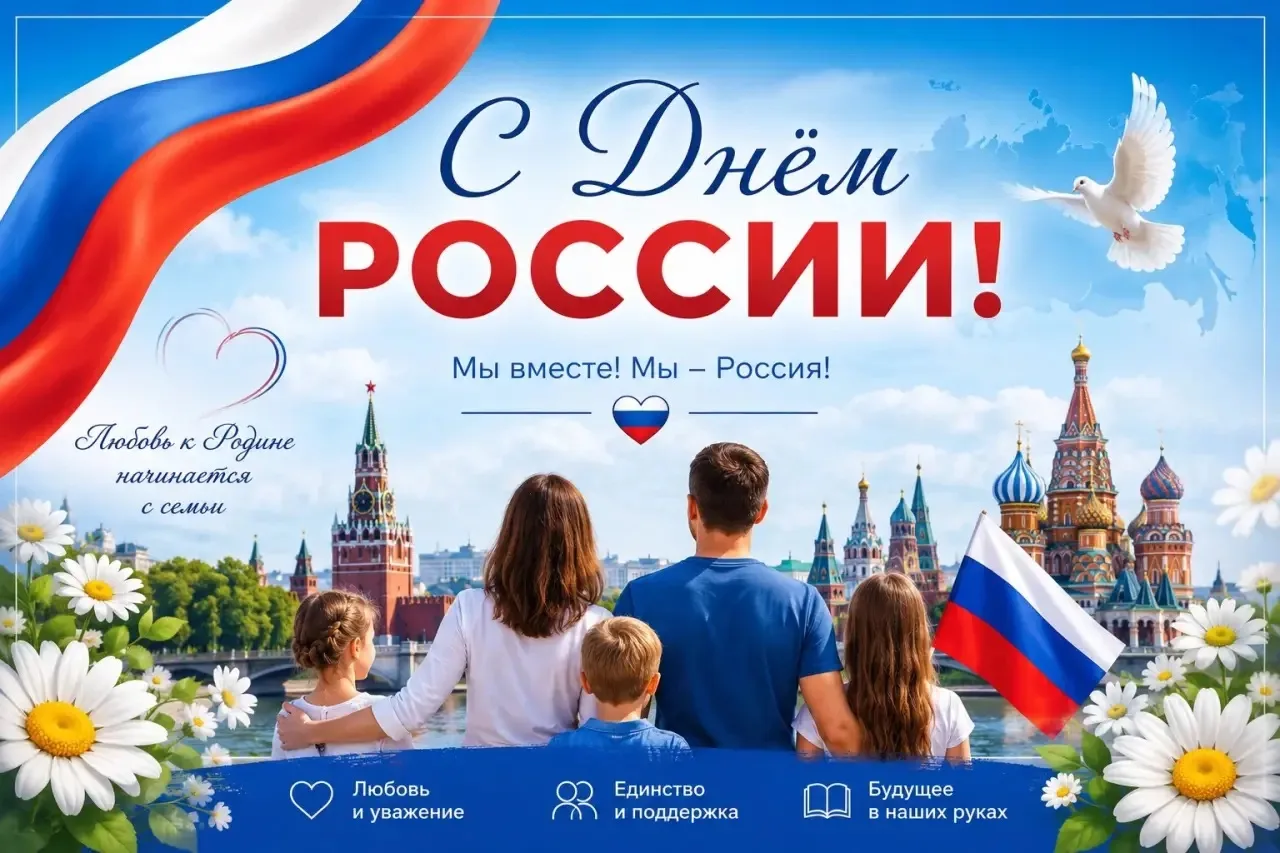 🇷🇺 Уважаемые педагоги, родители и дети!

Коллектив Центра «Помощь» поздравляет вас с Днём России!
