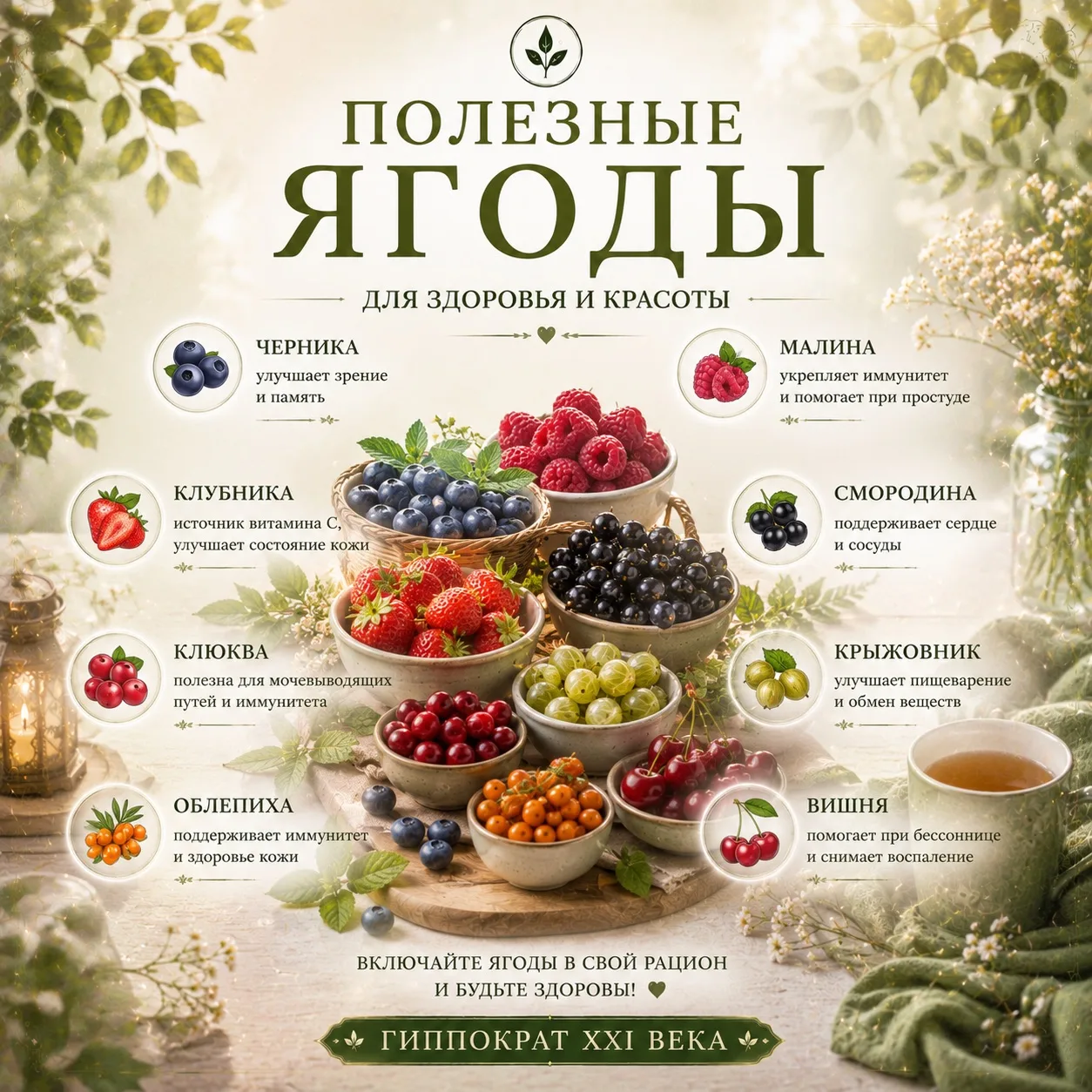🍓Полезные Ягоды

Гиппократ XXI века