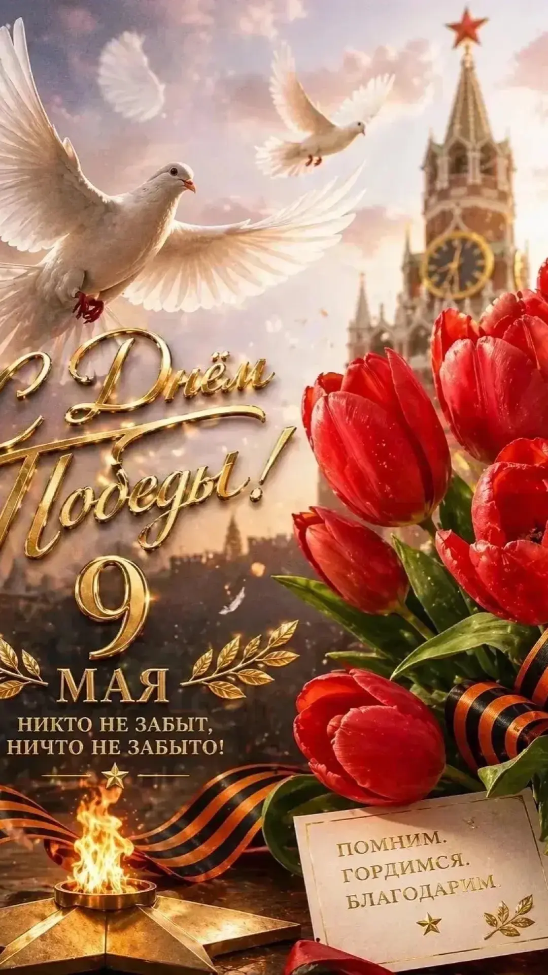 Поздравляем с Великой Победой 

9 Мая — это не просто дата в календаре, а день, когда мы с особой го