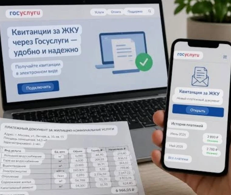 Счета за ЖКУ будут приходить на «Госуслуги» 
🧾Для этого нужно будет дать согласие на получение элек