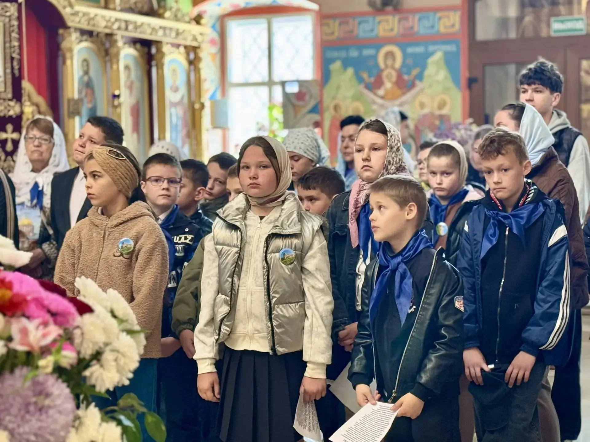🙏🏼В завершающий день работы православного лагеря в Мантурово торжественное богослужение в Никольск