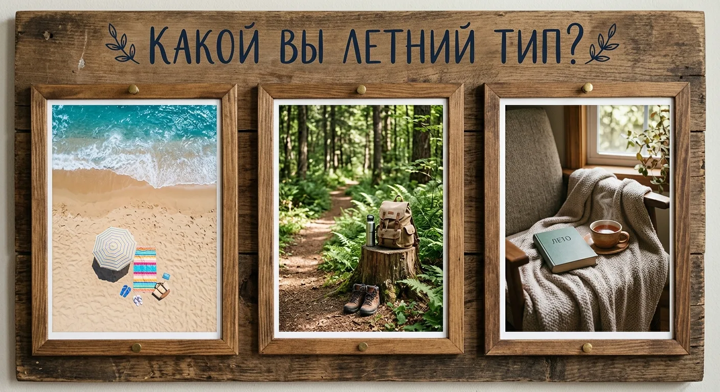 🌞 Давайте узнаем какой вы летний тип?
Первая неделя лета позади, а вы уже знаете, какой отдых подар
