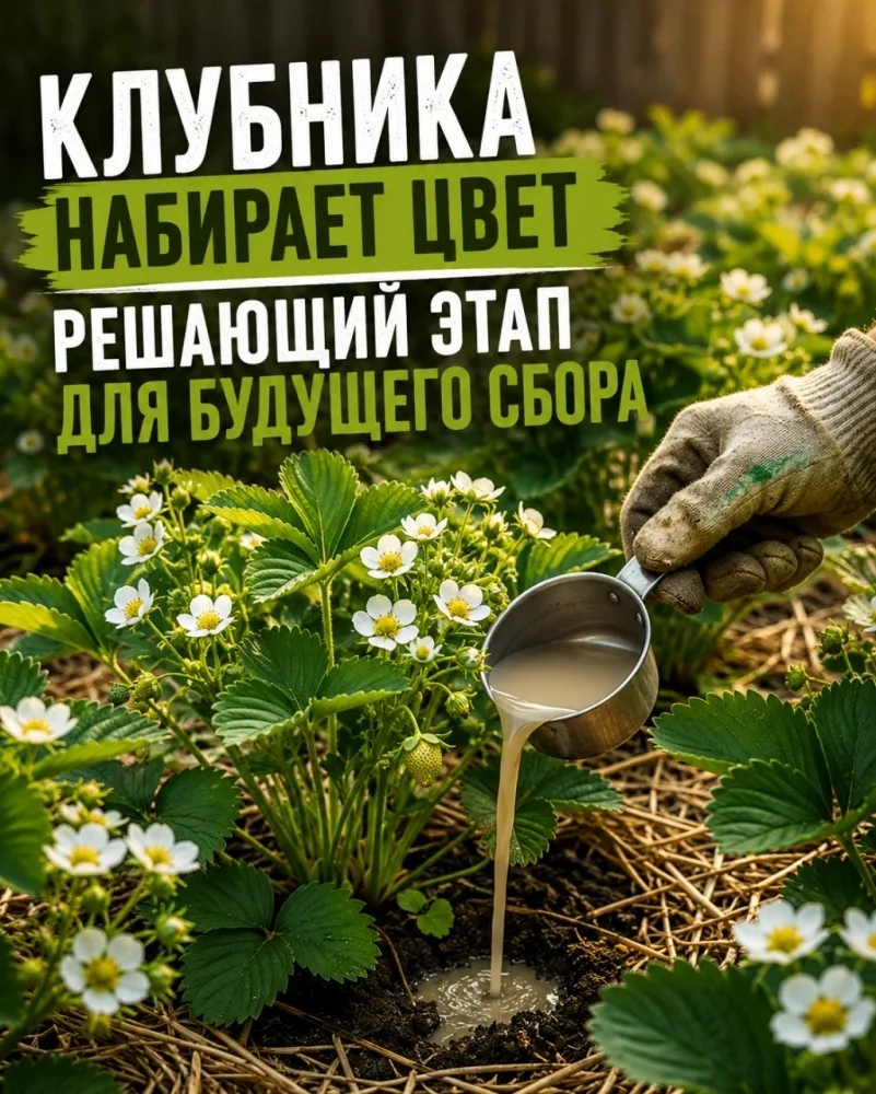 КЛУБНИКА НАБИРАЕТ ЦВЕТ
РЕШАЮЩИЙ ЭТАП ДЛЯ БУДУЩЕГО СБОРА 🍓🌿Как только на клубничных грядках распуск