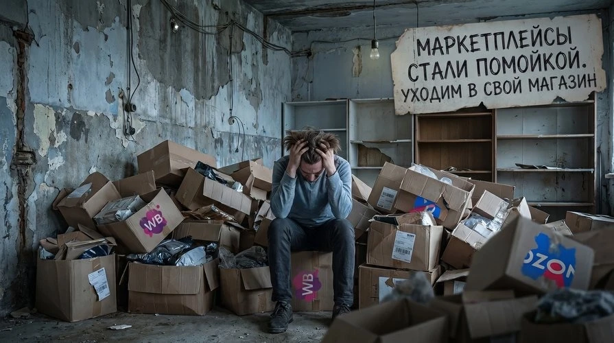 Маркетплейсы стали помойкой. Уходим в свой магазин

Раньше WB и Ozon были золотой жилой. Зашёл, прод