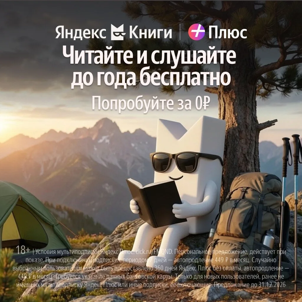 Яндекс Книги — попробуйте подписку до года бесплатно

Успейте оформить подписку 🏃‍♂️

Читайте и слу