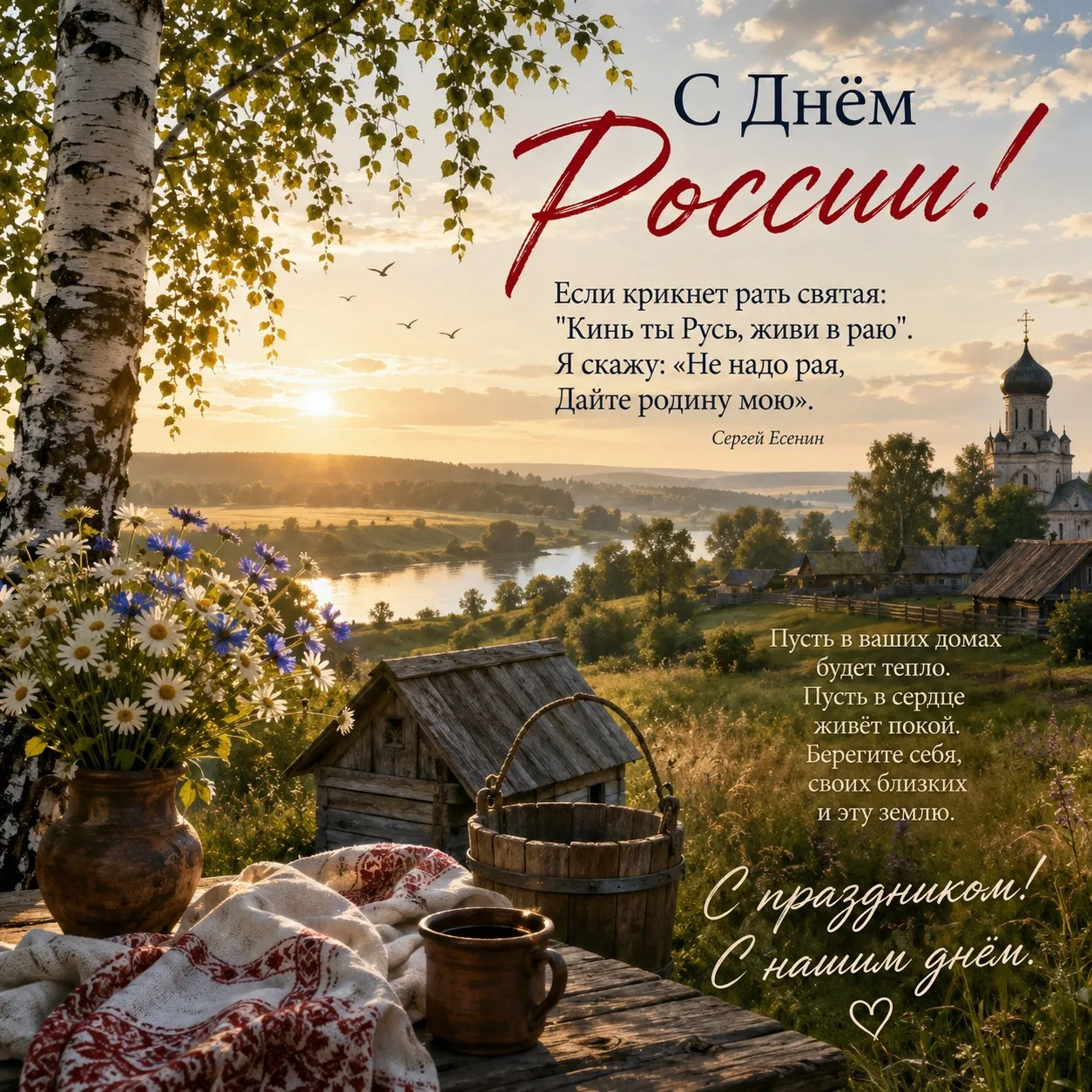 С Днём России, дорогие.

Сегодня с утра на душе как-то особенно тихо. Есть дни, когда хочется не гов