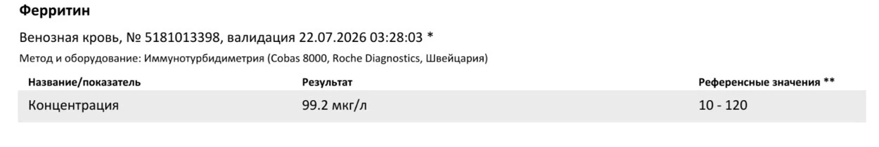 Капельницы сделали свое дело, ура 😎

Был показатель 13, сейчас 99 😍🤌🏼