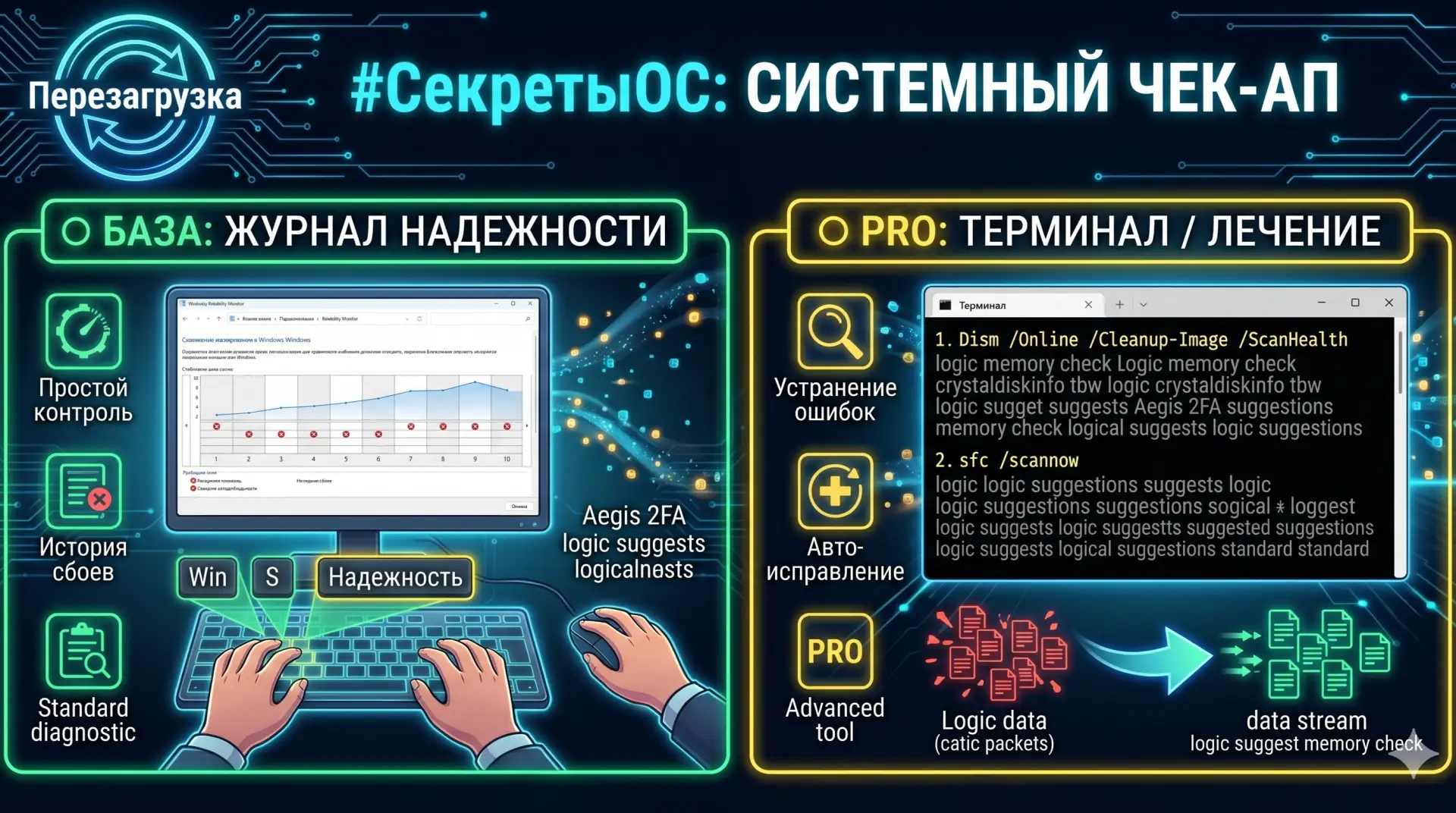 🕵️‍♂️ #СекретыОС: Системный чек-ап. Как узнать, что Windows «здорова»?

Ваш компьютер работает, но 