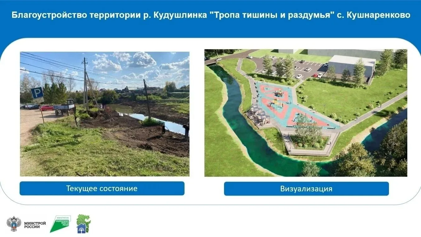 В Кушнаренковском районе продолжается Всероссийское онлайн-голосование за объекты благоустройства по