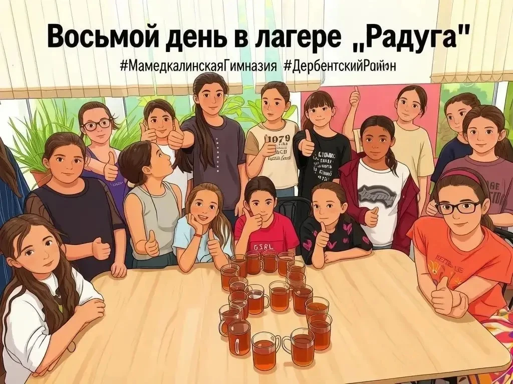 🔆Восьмой день в пришкольном лагере «Радуга» при МБОУ «Мамедкалинская гимназия им. М. Алиева» прошёл
