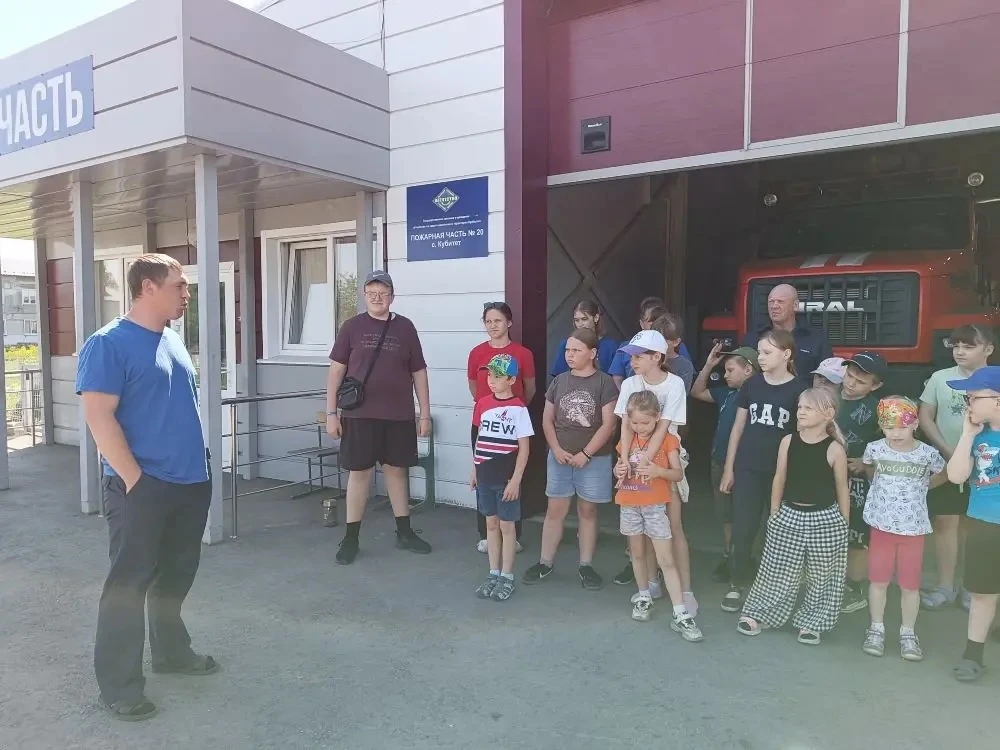 💯В школьном лагере дневного пребывания прошла профилактическая беседа с сотрудником МЧС «Правила по