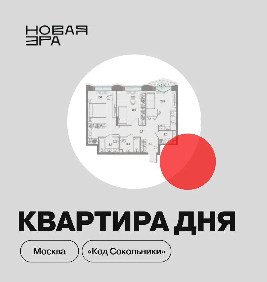 🔥 Квартира дня в проекте «КОД Сокольники» от «Новой Эры»

Расчеты субсидированных ставок по квартир